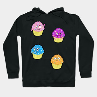 Cute Kawaii Cupcakes Selection Pack Hoodie